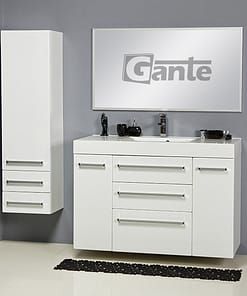 120cm white vanity unit