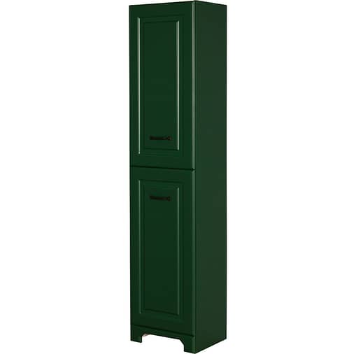 bathroom storage unit in green