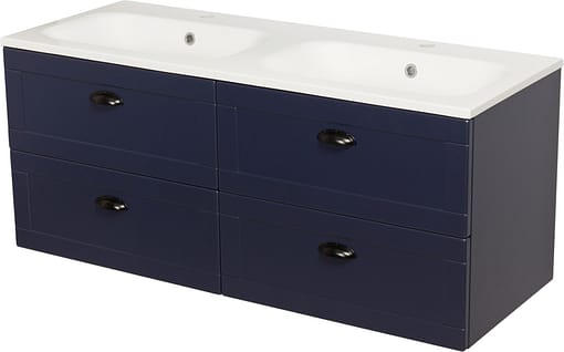 navy blue vanity unit